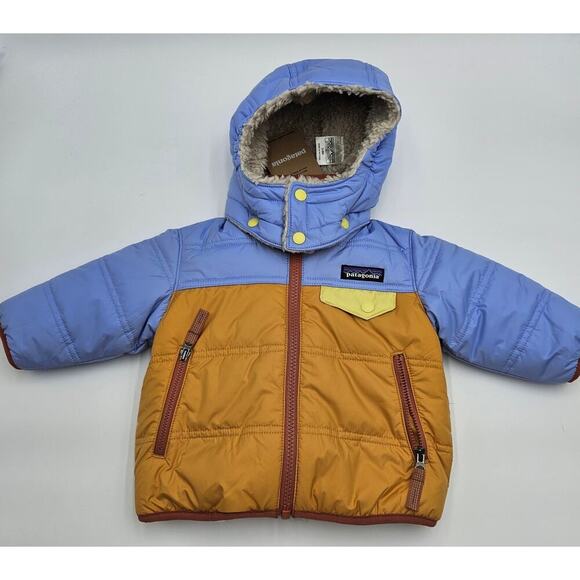 Patagonia Other - Patagonia Baby 3-6M Dried Mango Reversible Tribbles Hoody NWT
